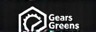 Gears & Greens monochrome logo